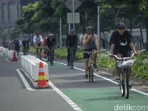 Dishub: Hari Kerja Lewat Jam 6, Road Bike Wajib di Jalur Sepeda Sudirman