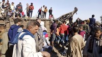 Data dari Kementerian Kesehatan Mesir, yang dikutip Egypt Today Magazine, menyebut sedikitnya 32 orang tewas dan 66 orang lainnya luka-luka. Associated Press/AP Photo.