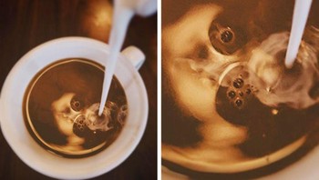 Ada hantu di dalam secangkir kopi. Foto: Brightside/Monicaxdee/ Reddit