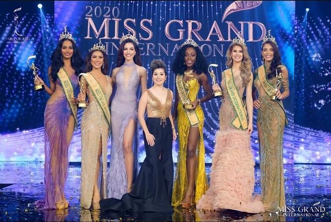 Runner-up 1 diraih oleh kontestan asal Filipina, Samantha Bernardo, sementara runner-up 2 Miss Grand Guatemala, Ivana Batchelor. Foto: Ivan Gunawan