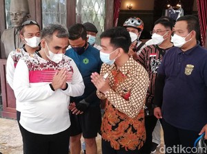 Suasana Ahmad Muzani Bertemu Gibran di Solo
