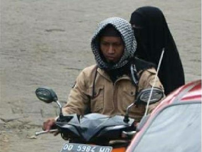 Dua pelaku terduga bomber Makassar (Istimewa)