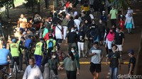 Begini suasana di BKT di tengah penerapan PPKM Mikro yang diperpanjang hingga 5 April 2021 mendatang.  