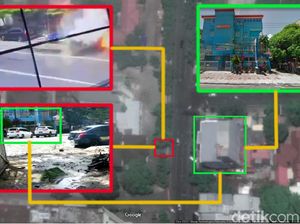 Gambaran Lokasi Aksi Bomber di Depan Gereja Katedral Makassar