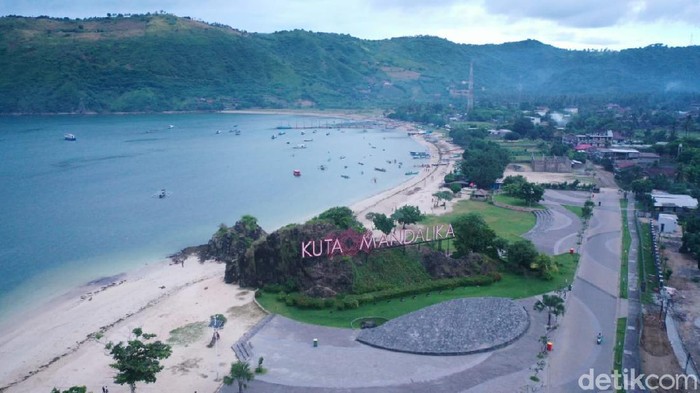 Kawasa Mandalika dari udara.