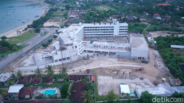 Kawasa Mandalika dari udara.
