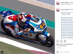 Sip! Pertamina Mandalika SAG Team Start di Grid Terdepan Moto2 Qatar