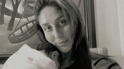 6 Potret Kareena Kapoor usai Melahirkan, Polos Tanpa Makeup