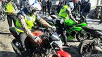 Puluhan Motor Berknalpot Bising Terjaring Razia di Kawasan Lembang