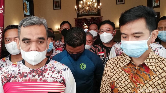 Sekjen Gerindra Ahmad Purnomo temui Wali Kota Solo Gibran Rakabuming Raka, Minggu (28/3/2021)