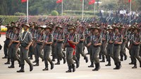 Namun, tentara dan polisi Myanmar melakukan penindakan sarat kekerasan terhadap para demonstran antikudeta yang kembali menggelar aksi protes sepanjang Sabtu (27/3) waktu setempat.