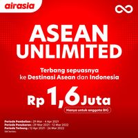 Promo Airasia ASEAN Unlimited, Bayar Tiket Rp 1,6 Juta Bisa Terbang ...