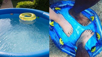 Ini waktu pesan kolam renang plastik atau wadah untuk merendam kaki? Foto: via sizzlfy.com