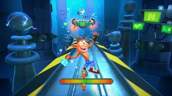 16,85 juta kali didownload, Crash Bandicoot: On the Run! berada di posisi-8 top aplikasi. Foto: (Google Play Store)
