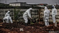 Tahap awal, lahan pemakaman COVID-19 yang disedikan sekitar 2 hektar dan itu masih dikerjakan.