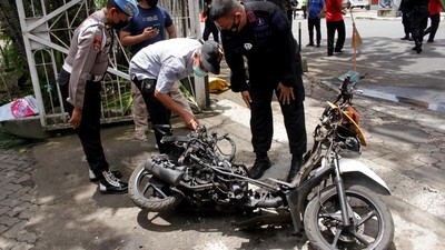 Begini Rupa Motor Teroris yang Bom Gereja Katedral Makasar