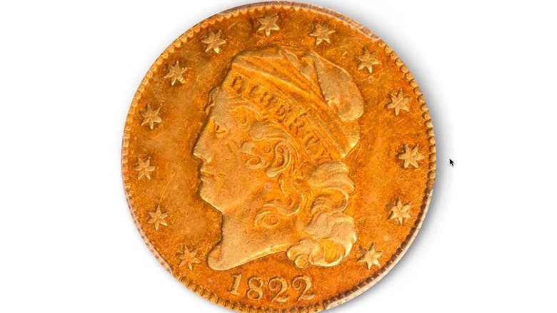 Koin Emas 1822 Koin emas langka dari tahun 1822 laku dilelang Rp 1,2 Triliun