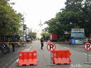 Kondisi Terkini Gereja Katedral Makassar Usai Bom Bunuh Diri