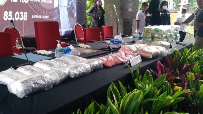 Bareskrim Ungkap Kasus Narkoba Jaringan Sumatera-Malaysia, Sita 42,3 Kg Sabu (Foto: Adhyasta/detikcom)