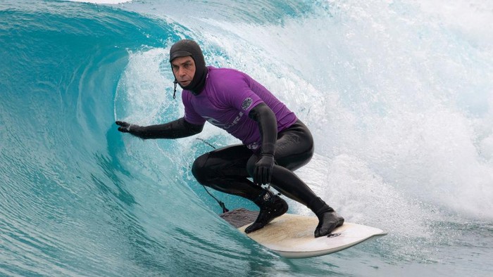 BRISTOL, ENGLAND - MARCH 29: An aerial view of the Wave inland surfing centre on March 29, 2021 in Bristol, United Kingdom. Today the government eased its rules restricting outdoor socialising and sport in England, the first milestone on the government's 