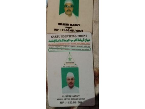 Bukti kartu anggota FPI milik Husein Hasny