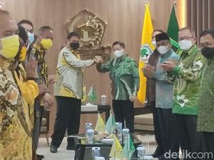Ketum PPP Sambangi DPP Golkar, Disambut Airlangga Hartarto