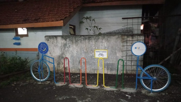 Parkir sepeda di Stasiun Kebayoran