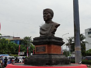 Monumen Dalang Maestro Ki Nartosabdo Berdiri di Dekat Alun-alun Kota Semarang