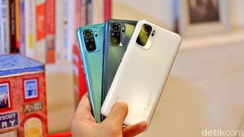 Harga perkenalan Redmi Note 10 Rp 2.399.000. Sementara harga normal Rp 2.499.000. Foto: Adi Fida Rahman/detikINET
