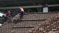 Wajah kesan penuh sesak pada bangunan lama, sekarang telah hilang.