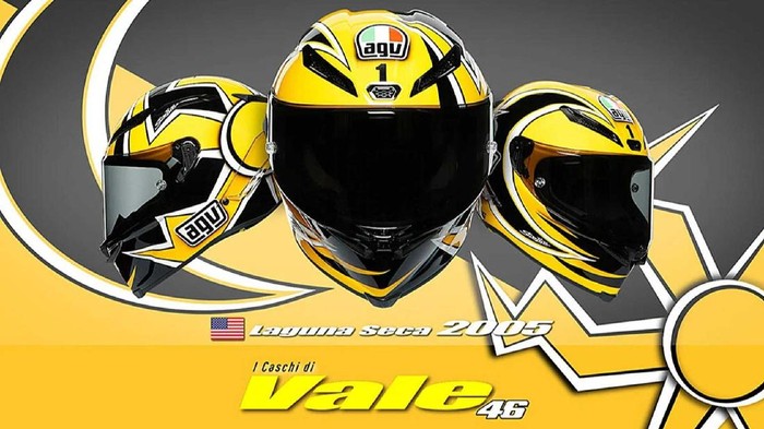 Helm AGV Replika yang Dipakai Rossi ini Dijual Seharga Rp 27 Juta