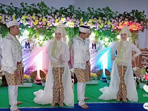 Kisah pengantin yang viral di TikTok.