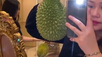 Tak hanya memakannya secara langsung, Sisca juga membuat Durian Musang King menjadi lumpia durian. Sisca membeli 3 buah durian yang masing-masing harganya Rp. 3,6 Juta. Durian musang king ini memang diketahui sebagai rajanya durian. Selain harganya yang mahal, durian ini juga sangat lezat dan legit. Foto: Tik Tok @siscakohl  