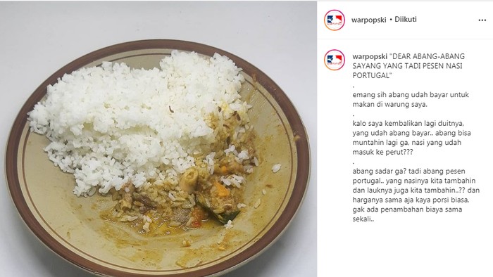 Pengunjung tak habiskan makanan Pengunjung Tak Habiskan Makanan, Pemilik Restoran Ini Kesal