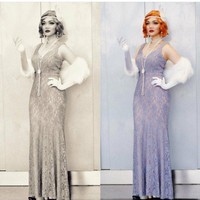 Dalam pemotretan ini, Rina Nose mengaku dandan sendiri dan menggunakan properti fashion miliknya. Penampilan glamournya itu dipuji mirip Marilyn Monroe. Foto: Dok. Instagram/@rinanose16