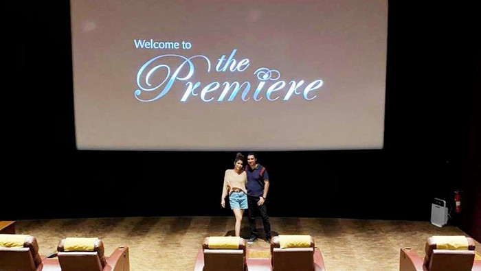 Rayakan Hari Film Nasiona, Rocky Soraya dan Melissa Ginting booking satu studio bioskop di Bali