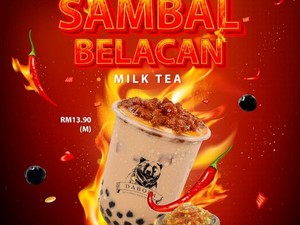 Gokil! Bubble Tea Ini Disajikan dengan Topping Sambal Belacan
