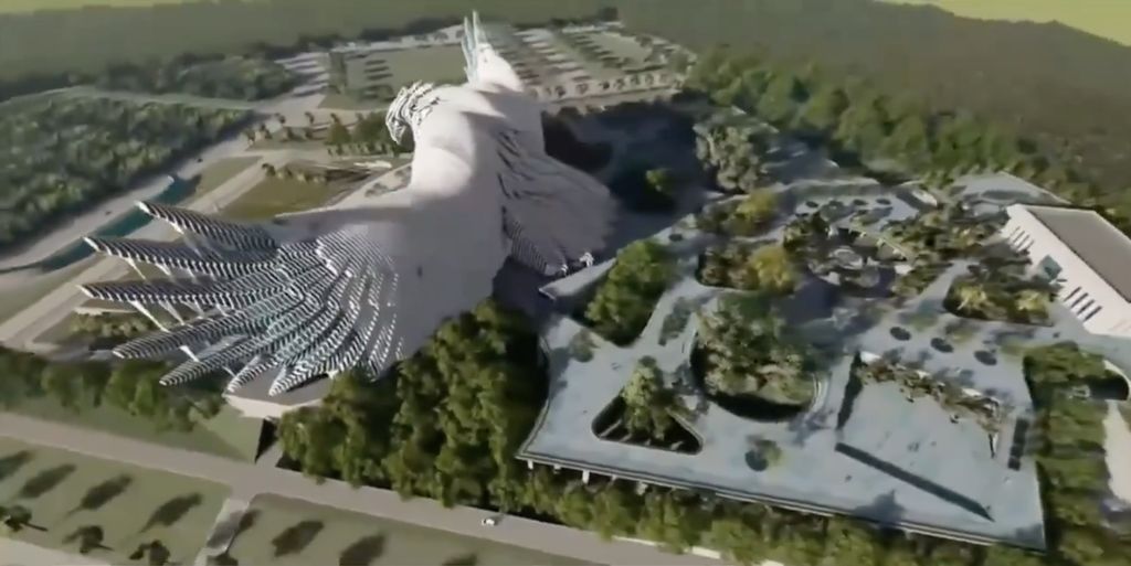 Desain Burung Garuda Istana Negara