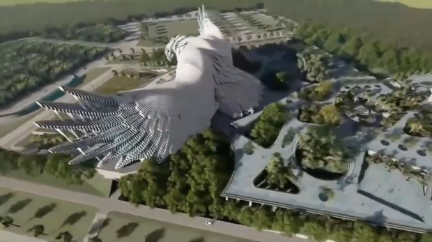 Desain Burung Garuda Istana Negara