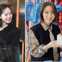 Salah seorang penggemar The Penthouse 2 pun berhasil menebak, dan mengumumkan ‘temuannya’ di forum komunitas. Han Ji Hyun dinilai mirip dengan Moonbyul MAMAMOO. Foto: dok Instagram hanjiji54, dok Instagram mo_onbyul