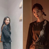 “Whoa! Mereka benar-benar terlihat mirip!”, “Mereka terlihat hampir seperti kembar!”, tulis sejumlah penggemar The Penthouse 2 yang melihat kemiripan keduanya. Foto: dok Instagram hanjiji54, dok Instagram mo_onbyul