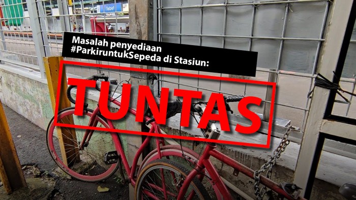 Ilustrasi parkir untuk sepeda. (Mindra Purnomo/Infografis detikcom)