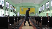 Polda DIY memastikan keamanan dan kenyamanan umat yang akan beribadah pada perayaan Paskah 2021.  