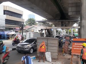 Usai Titik Terakhir Galian Manhole Jl Tendean, Lalin Kembali Lancar