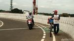 Penampakan Uji Coba Tahap II Flyover Tapal Kuda Jaksel