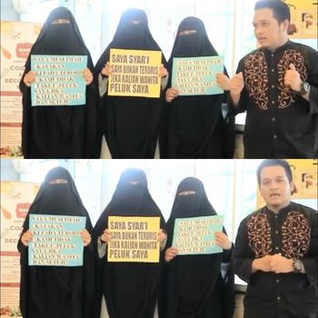 Aksi 'Peluk Saya' di Kendari, Sulawesi Tenggara bikin haru.