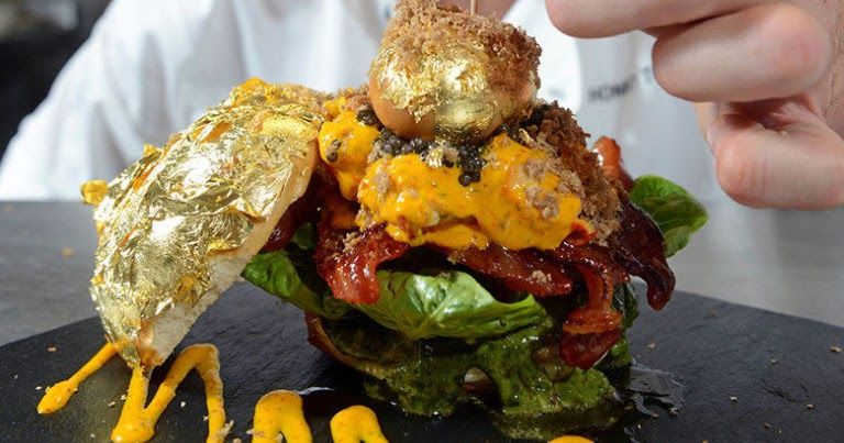 Wow! 5 Burger Premium Berlapis Emas 24 Karat Ini Harganya Rp 33 Juta