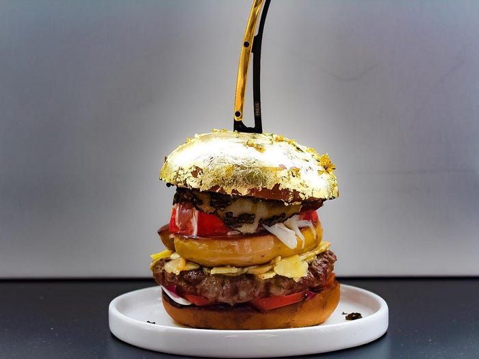 Wow! 5 Burger Premium Berlapis Emas 24 Karat Ini Harganya Rp 33 Juta