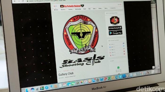 Penampakan blog Basis Shooting Club. Klub ini terseret kasus penyerangan Mabes Polri dan pengemudi Fortuner koboi. Para pelaku punya kartu Basis Shooting Club