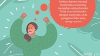 Eating disorder kerap juga disertai mood swing atau perubahan suasana hati yang tidak terkendali.